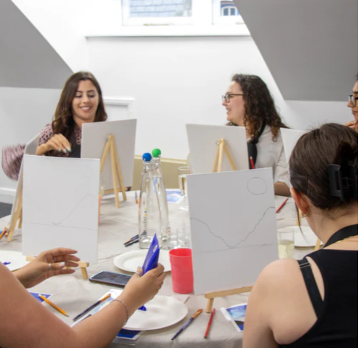 Painting Class with Muse and Mimosas