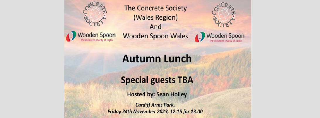 The Concrete Society (Wales) & Wooden Spoon Wales - Autumn Lunch 