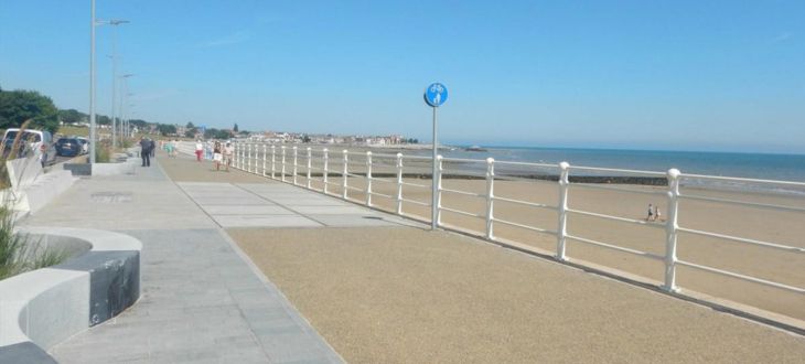 North Wales Netwalk along Rhos-on-Sea Beach, Promenade