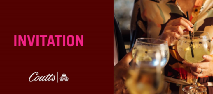 Drinks Reception in Garden Court hosted by Coutts & Co