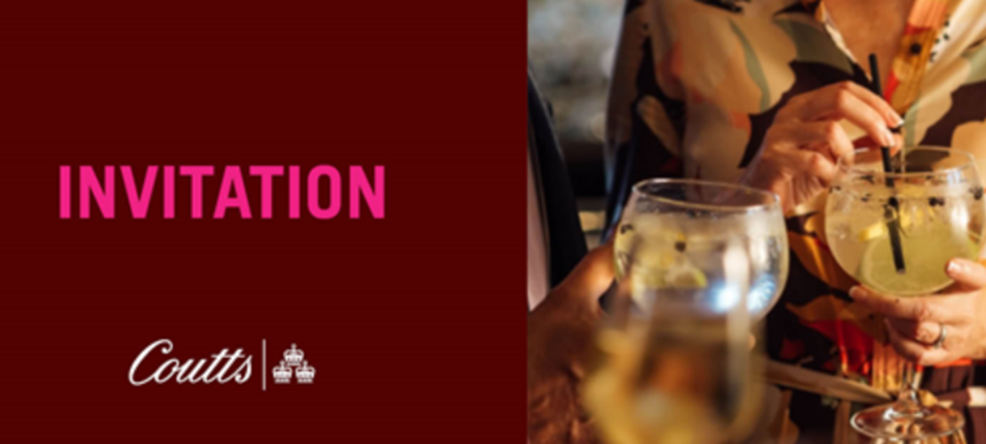 Drinks Reception in Garden Court hosted by Coutts & Co