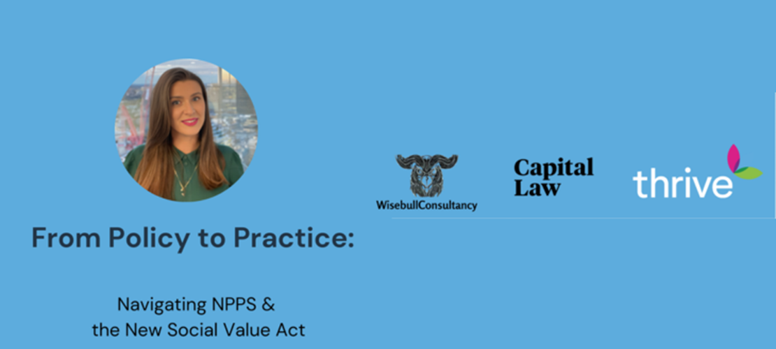 POSTPONED - From Policy to Practice: Navigating NPPS and the New Social Value Act