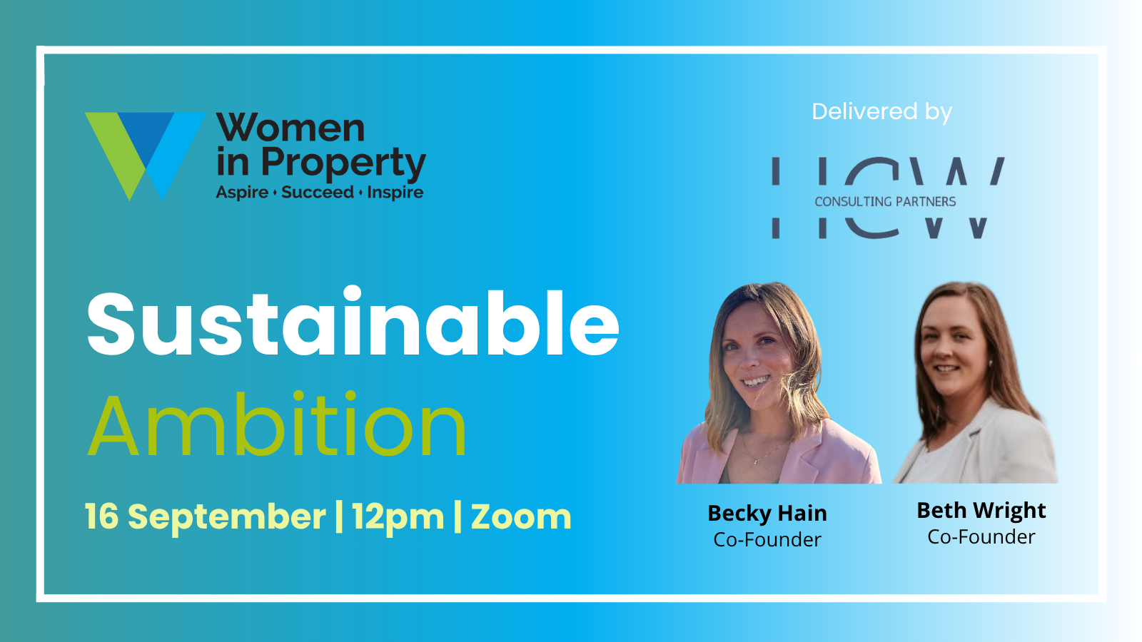 Sustainable Ambition - Balancing Drive & Wellbeing in Hustle Culture delivered by HCW Partners