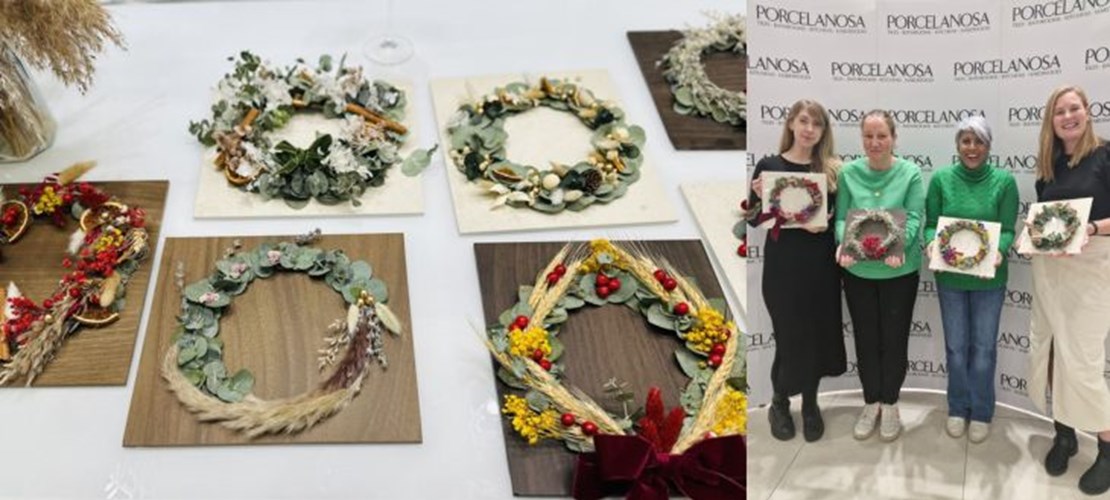 Festive Wreath Making by Porcelanosa