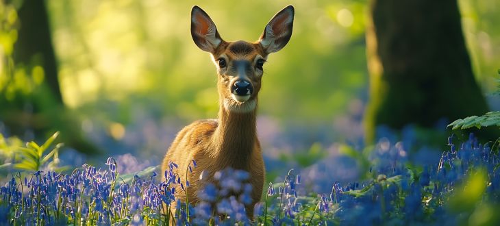 Bluebell Walk at Badbury Clump, Oxfordshire