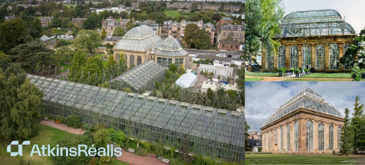 Site Visit to Victorian Palm House restoration project at the Royal Botanic Garden Edinburgh.